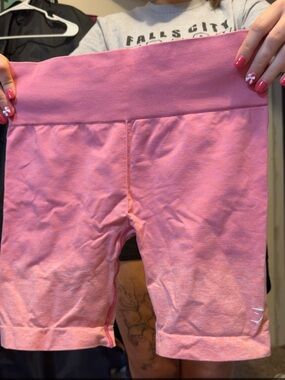 Gymshark Pink Seamless Bike Shorts for Kids